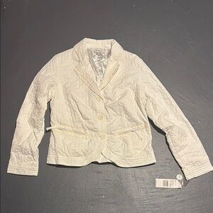 NWT- New Women's White Quilted Jacket